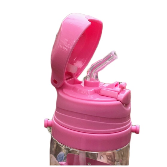 [1KG 10PCS] Babyland Botol Minum Anak Sedotan Lucu Motif Karakter Tali Panjang