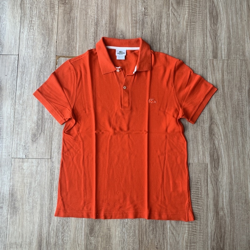 Authentic Lacoste Regular Fit Polo Red - White