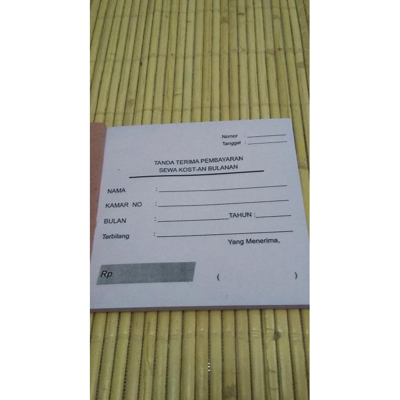 

Kwitansi untuk Kost - Kost an