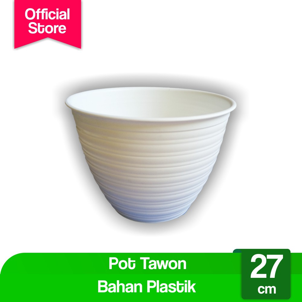 

Pot Tawon 27 cm PUTIH Tawon Pot 27 Plastik 27cm Vas Pot Bunga