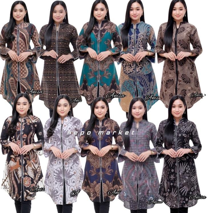 Hot Sell.. ATASAN WANITA TUNIK | ATASAN BATIK TUNIK | ATASAN WANITA KEKINIAN | BATIK KEKINIAN | ATAS