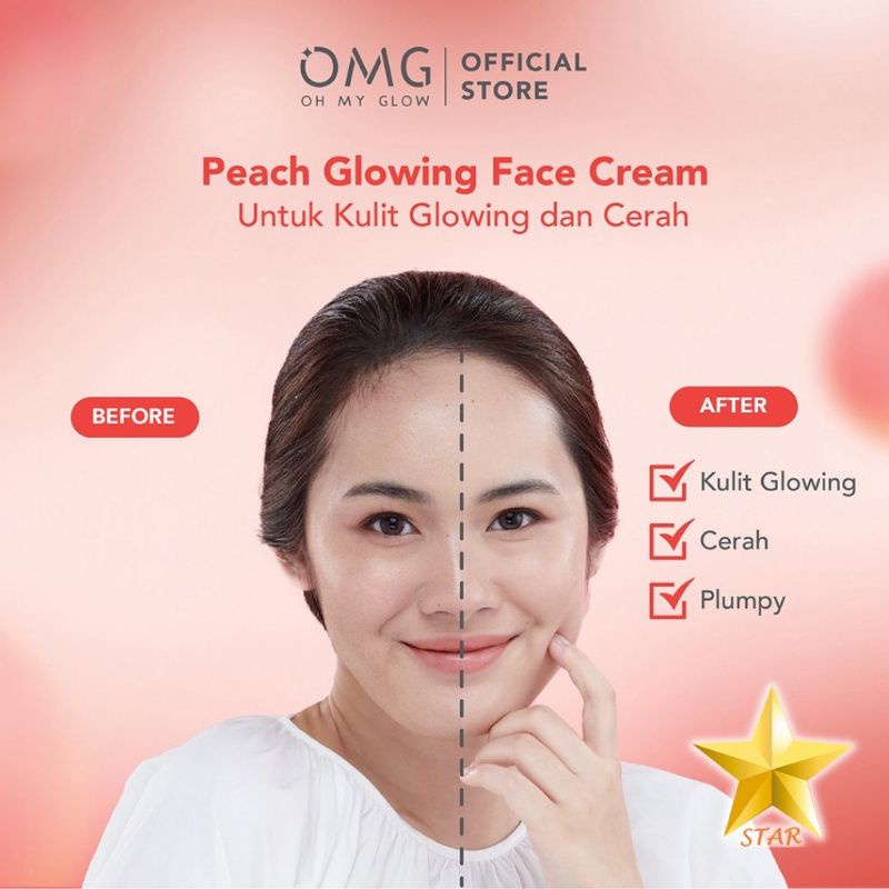 OMG CREAM PEACH GLOWING CREAM 25gr