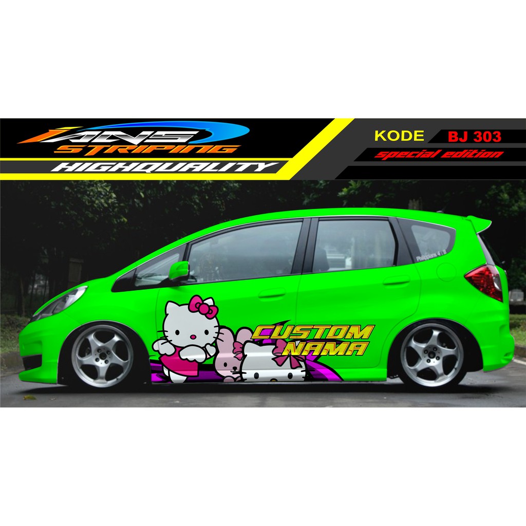 STIKER MOBIL JAZZ / DECAL STICKER MOBIL / STIKER MOBIL BRIO, JAZZ, YARIS, AGYA