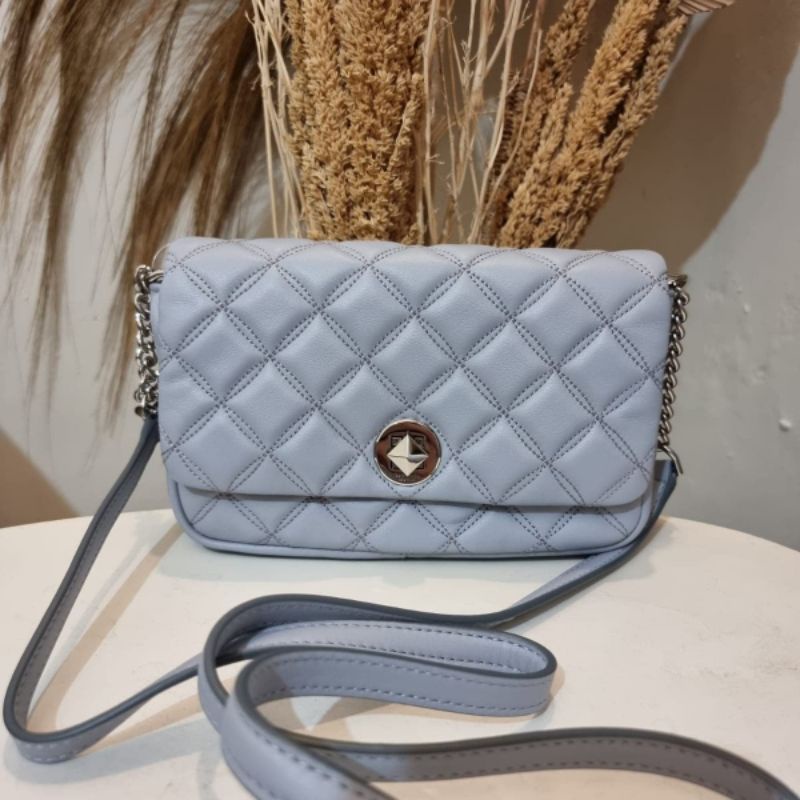 ks natalia flap crossbody brushed steel original