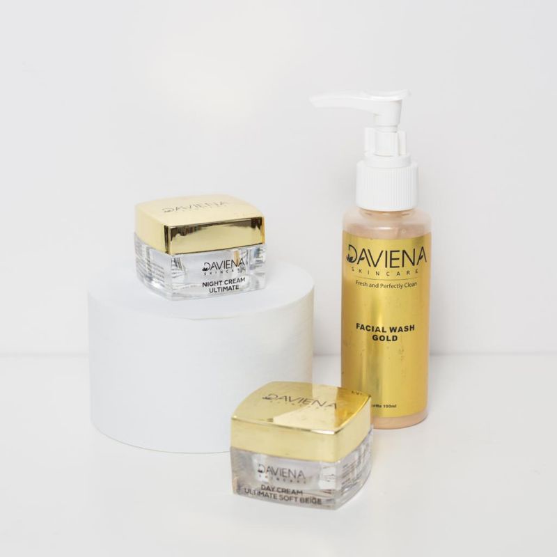 DAVIENA SKINCARE PAKET HEMAT GOLD SERIES|OFFICIAL STORE|DAVIENASKINCARE|DAVIENA