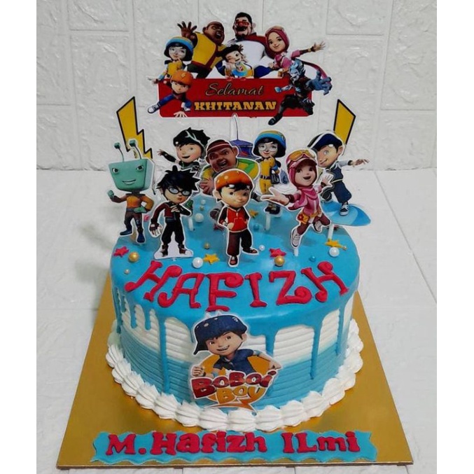 

kue ulang tahun Boboiboy / Boboiboygalaxy / kue ultah / kue hbd / kue tart / kue online / kue karakter / kue custom / kue korea / kue ultah korea / mini cake / kue blackforest / buttercream / whippcream / fondant / red velvet / topper / custom / request