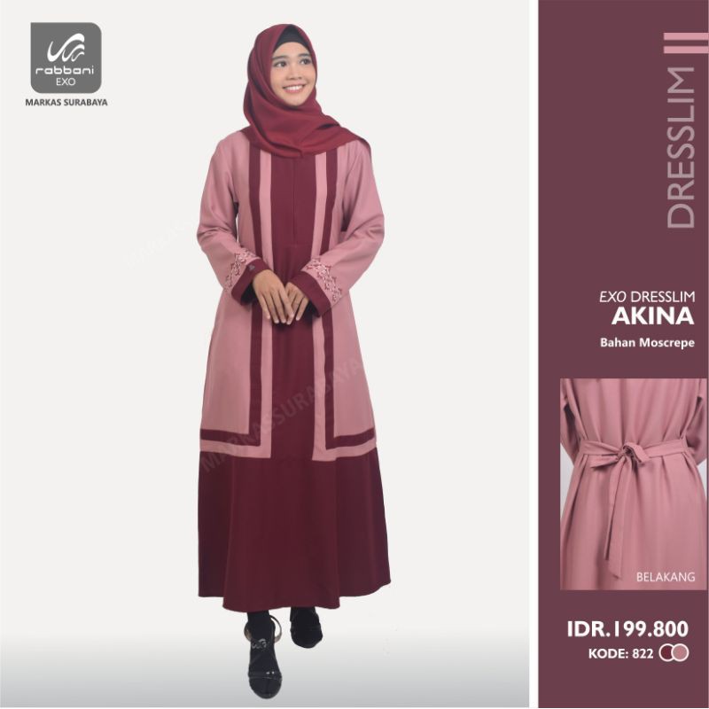 EXO DRESS DRESSLIM GAMIS AKINA RABBANI