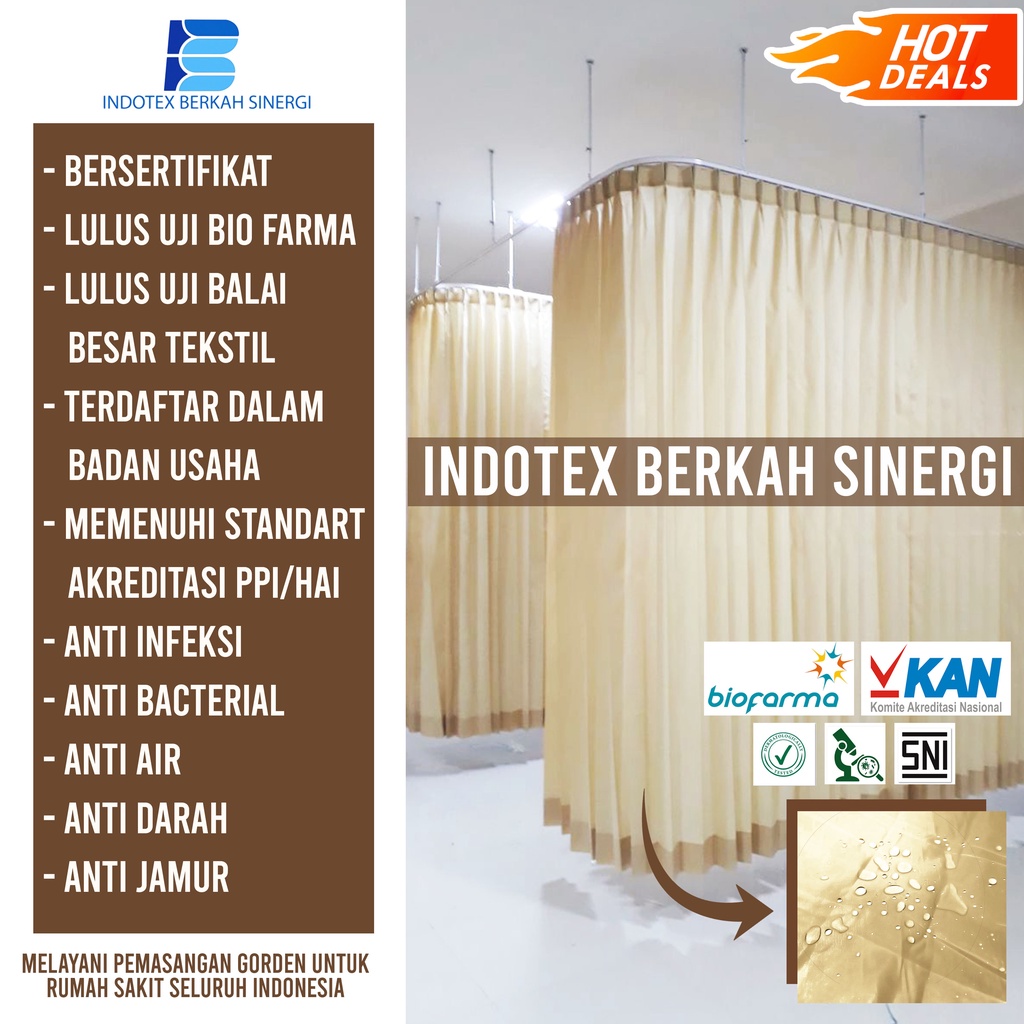 GORDEN RUMAH SAKIT | SEKAT | KLINIK | SPA | SALON | JUAL KAIN AN TI AIR METERAN / GORDEN SEKAT RUANG