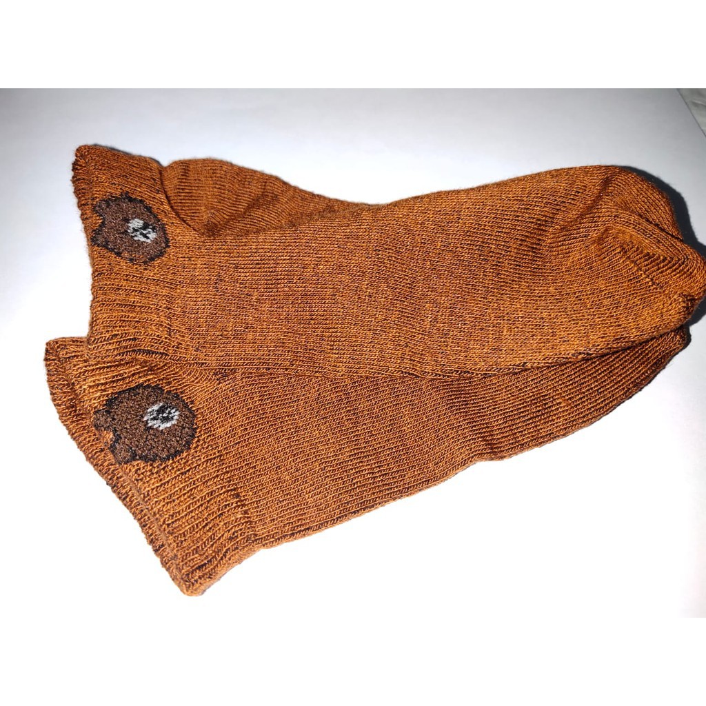 FAYES Kaos Kaki Line Brown / Kaos Kaki Ankle Cute / Kaos Kaki Sepatu Import U16-LINE BROWN BROWN