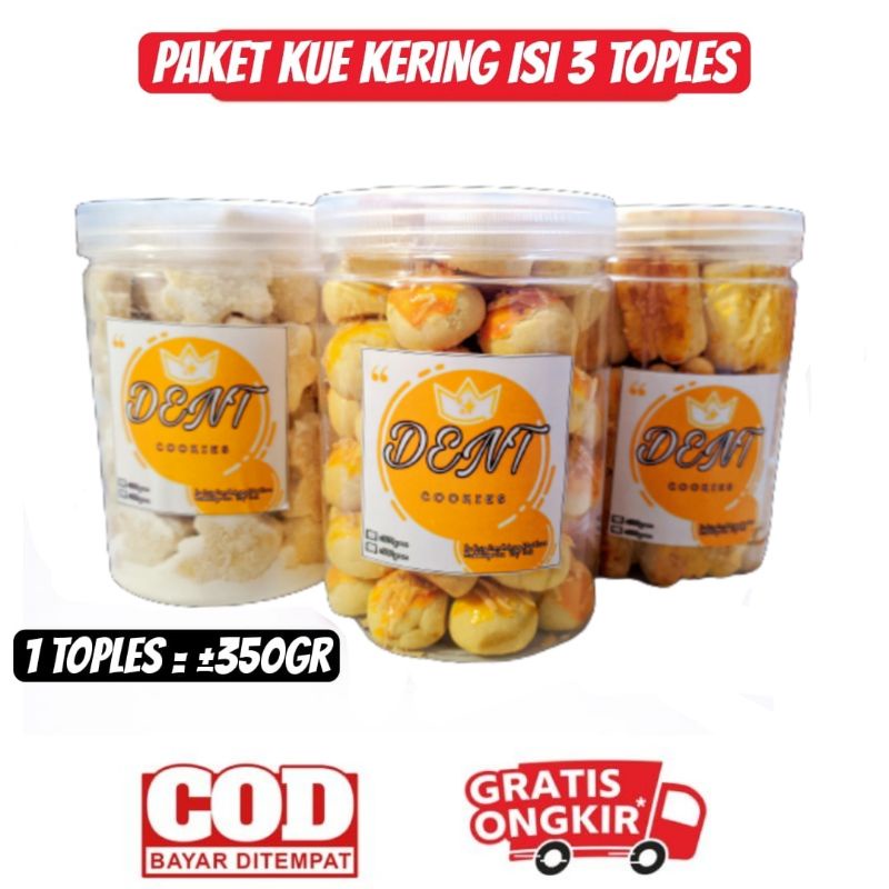 

PAKET KUE LEBARAN ISI 3 TOPLES LEMBUT RENYAH ENAK / PAKET KUE KERING LEBARAN - NASTAR - PUTRI SALJU