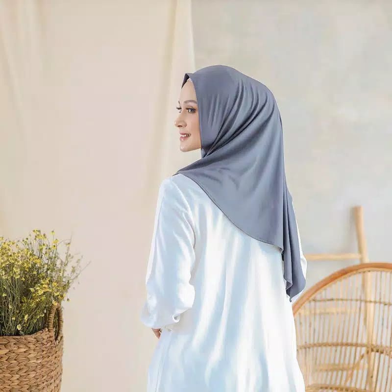 Jilbab Instan Jersey Syria / Kerudung Blus Non Pet