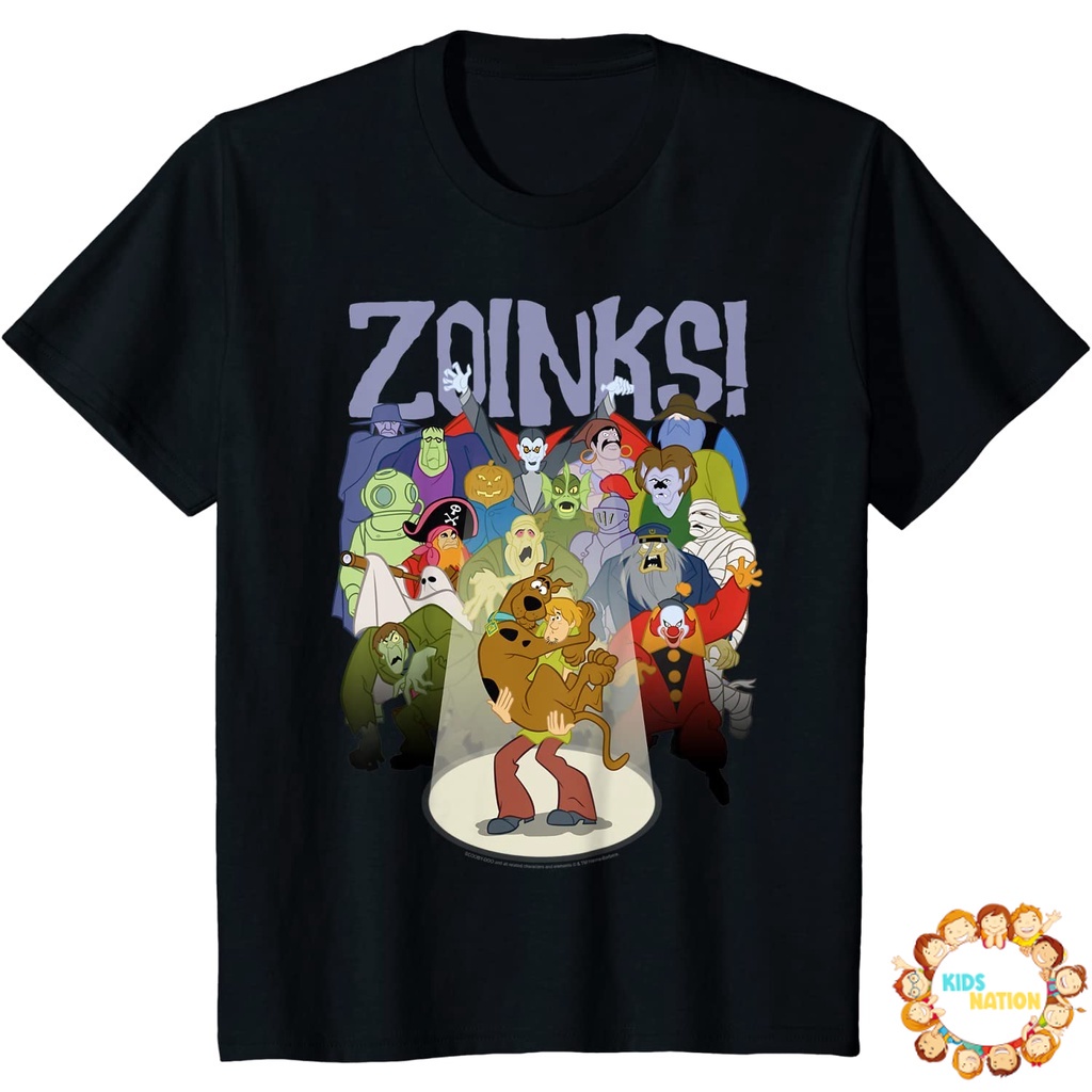 Baju anak Kids Scooby-Doo Shaggy And Scooby Zoinks Monsters T-Shirt baju anak murah Fashion Bayi Fas