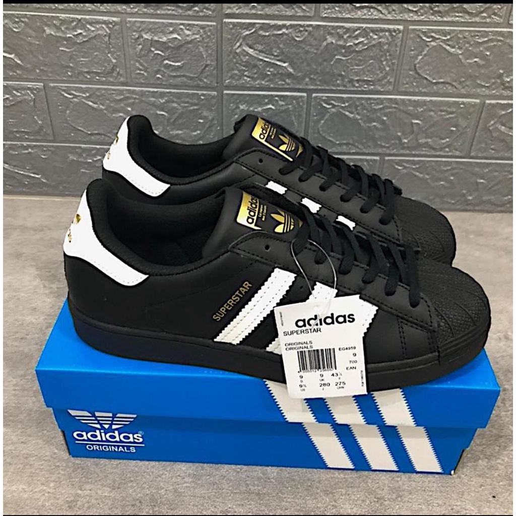 ADIDAS SUPERSTAR FOUNDATION BLACK WHITE