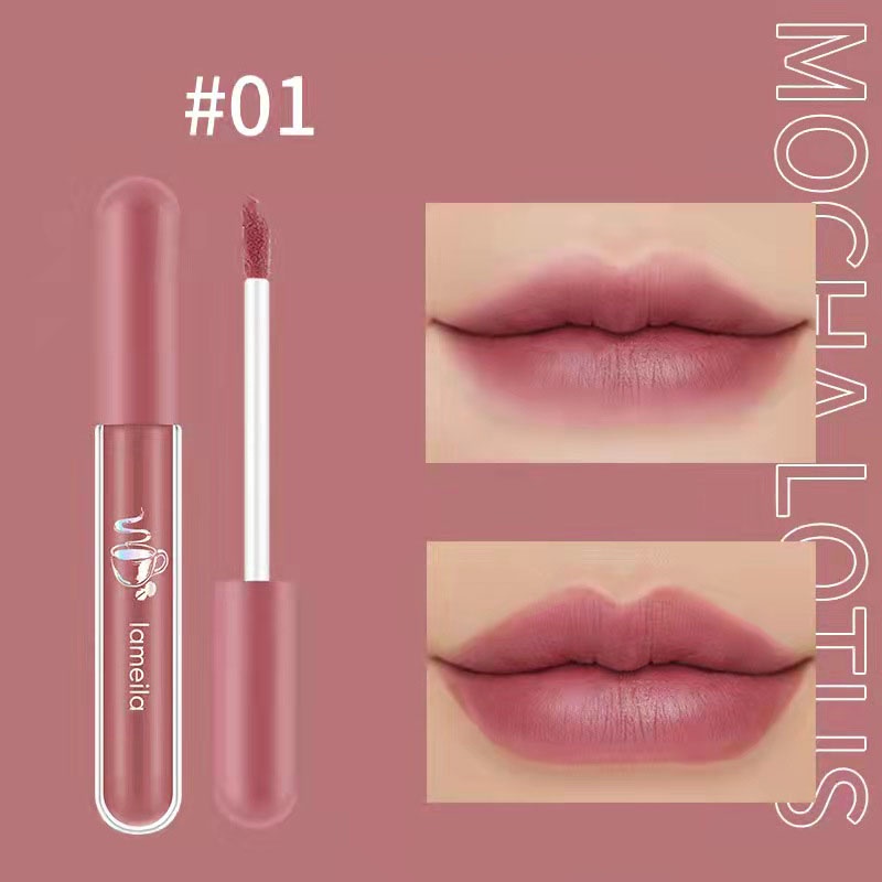 cod★ready★ ready 6 warna lipstik cair glamour matte ringan tahan lama lip gloss Lip Cream import murah globallagilaku