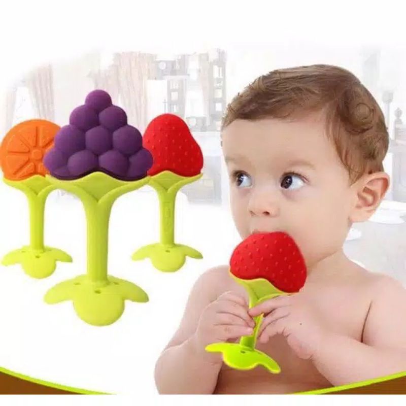 GIGITAN SILICON MOTIF BUAH / MAINAN BAYI / GIGITAN BAYI