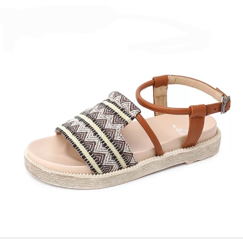 Sandal Wanita Terbaru / Sendal Wanita Kekinian / Sandal Wedges Wanita Kasual / Sandal Kanvas Wanita / Bisa Cod
