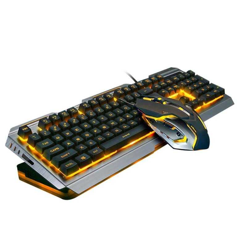 Combo Wired Keyboard Gaming RGB LED with Mouse