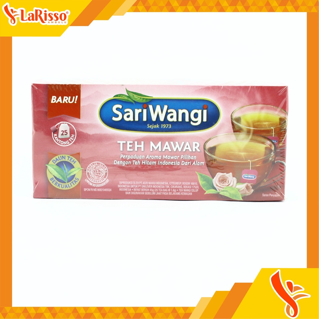 

TEH CELUP CAP SARIWANGI TEH MAWAR 25'S KOTAK