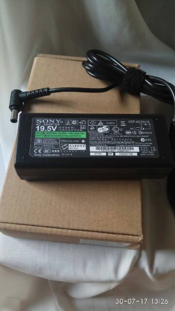 ORIGINAL Adaptor charger SONY VAIO 19.5v-3.3A DC:6.6*4.4