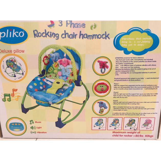 baby bouncer pliko rocking chair hammock