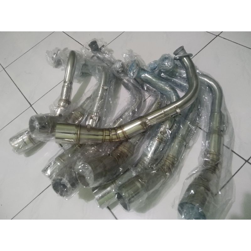 LEHERAN KNALPOT RACING LEHER ATAS BEAT SCOOPY