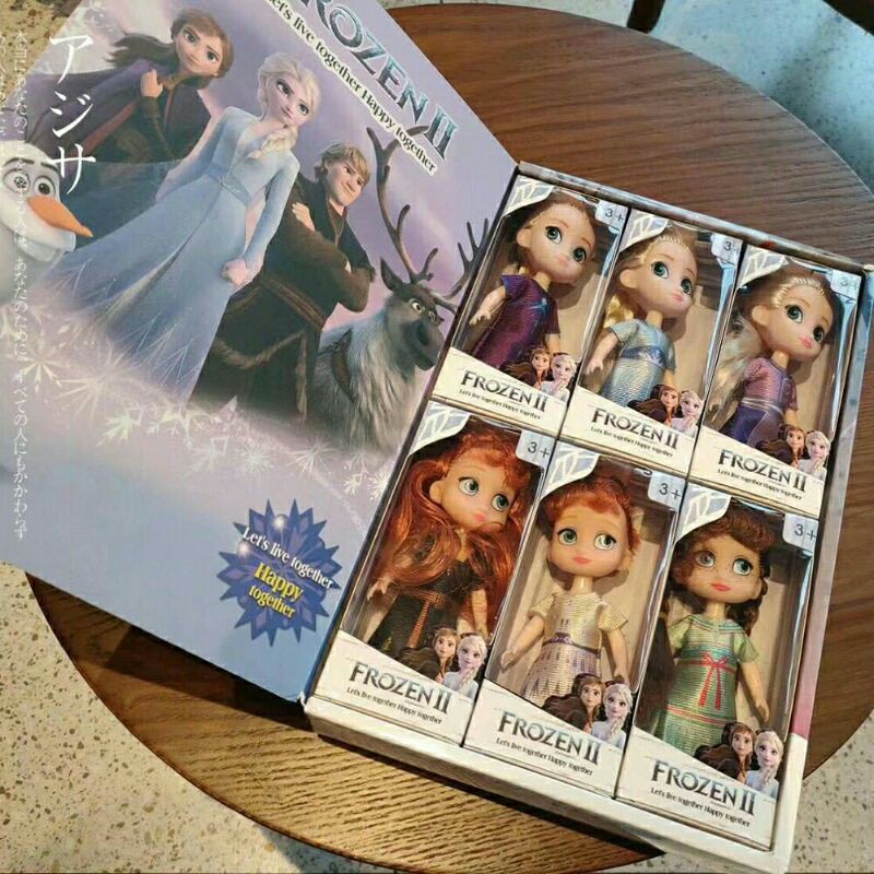boneka Frozen Disney fullset 1box 6pcs