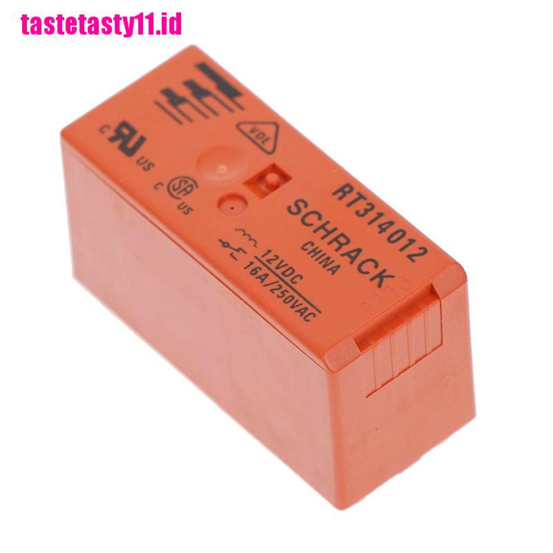 【TTID】2Pcs original RT314012 8pins 12V RT314012 16A 250VAC schrack relay new