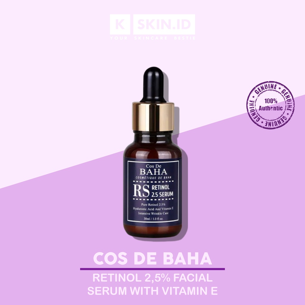 COS DE BAHA Retinol 2.5% Facial Serum with Vitamin E