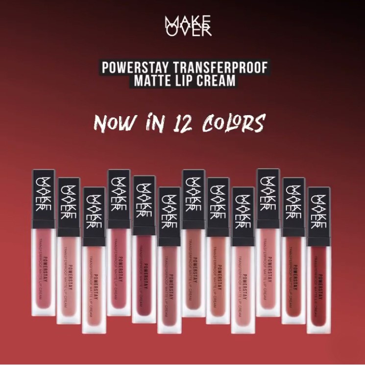 MAKE OVER Powerstay Transferproof Matte Lip Cream 7gr Makeover (VIC)