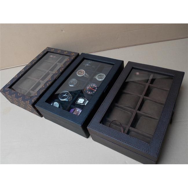 (JUMBO) Kotak Tempat Jam Tangan Isi 10 Sport , Box Jam, Watch Box, Wadah Jam