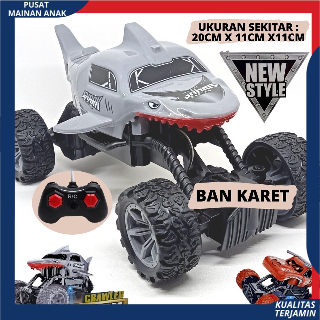 Mobil Remote Control Offroad shark New / RC Car Rock Crawler Monster Mainan Remot Kontrol