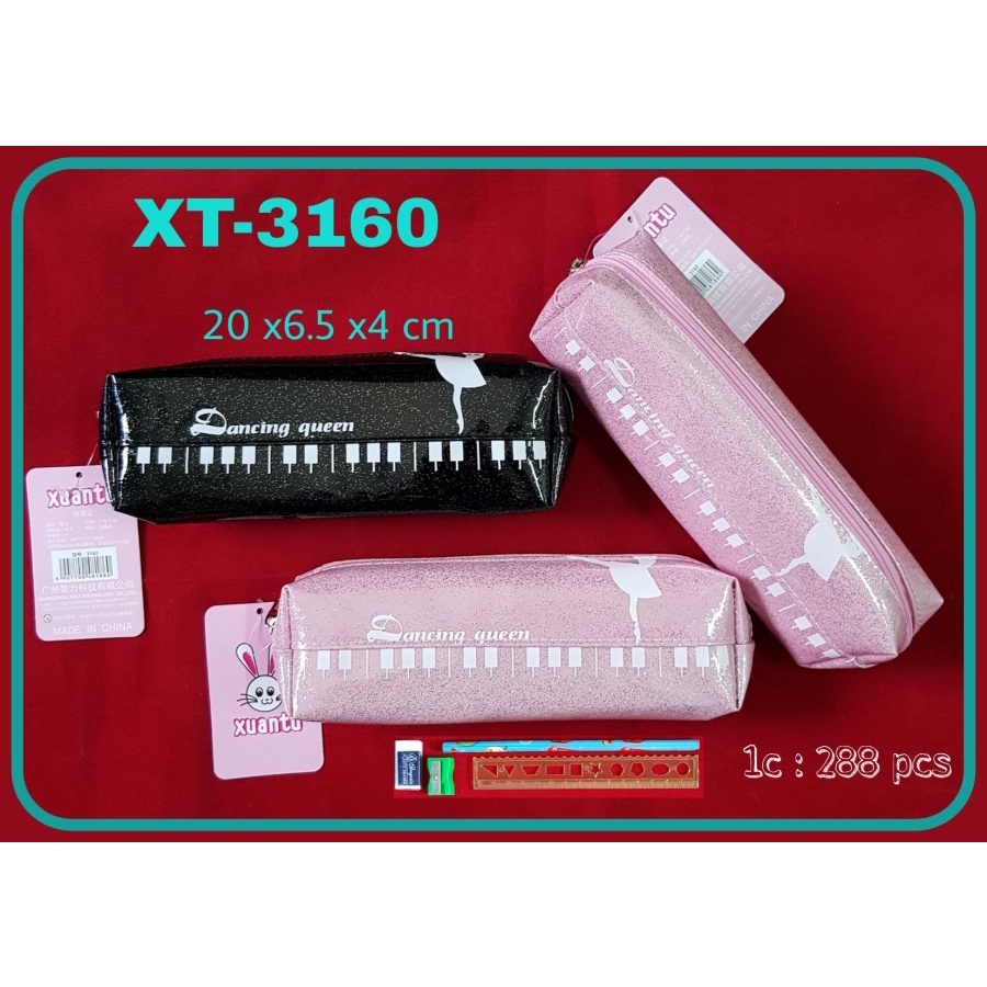 

Goodstore Kotak Pensil Berwarna Set/Tempat Pensil Sleting/Pencil Box Zipper