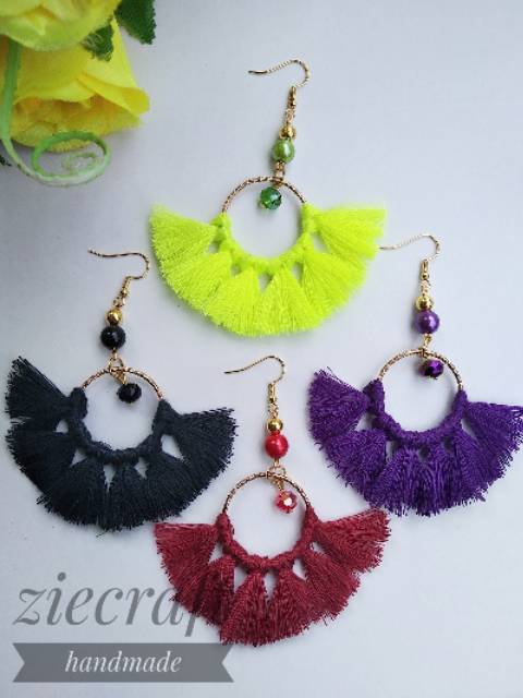 ANTING SEPASANG ETNIC CANTIK HANDMADE