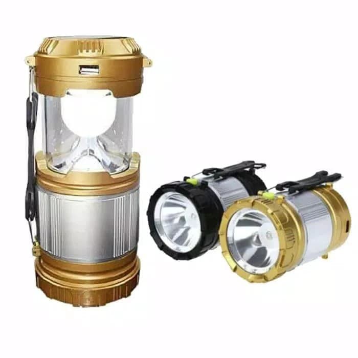 Lampu Lentera Senter Bai Chuan KT 611 Solar Emergency, Lampu Senter Bisa Untuk Camping