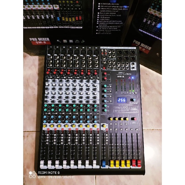 Mixer SPL Audio SM-8 Original 6tone, 4group, 4aux BARU redy stok