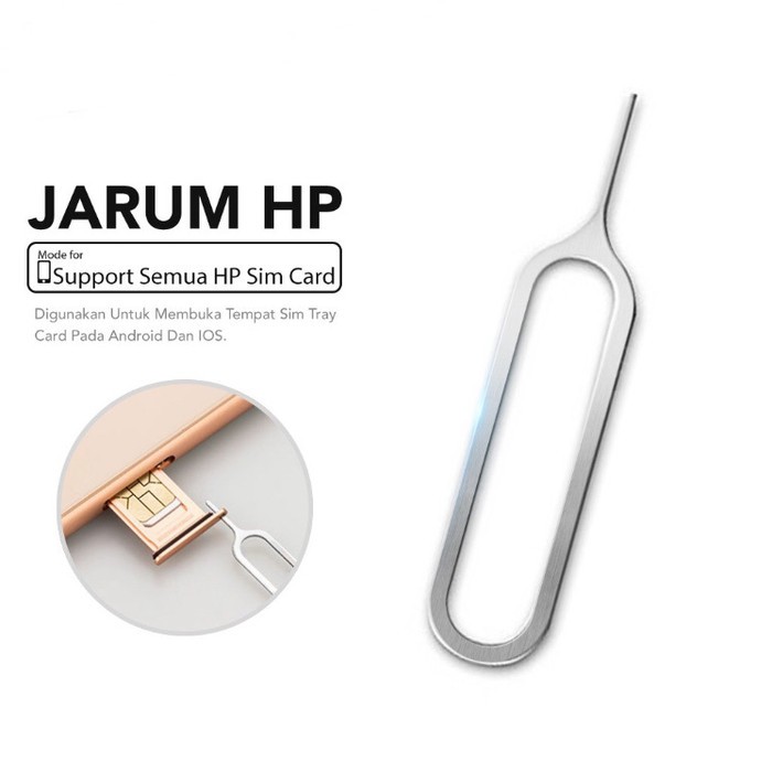 SIM CARD EJECTOR JARUM TUSUKAN PEMBUKA SIMCARD HP SMARTPHONE BELI 1 GRATIS 1