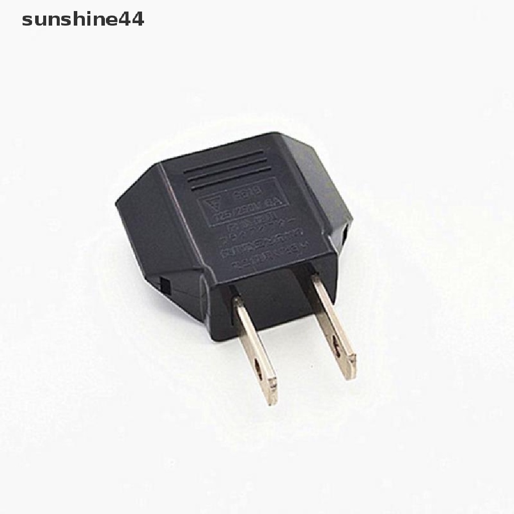 Sunshine Adapter Konverter Power Plug EU Ke US / USA Untuk Travel