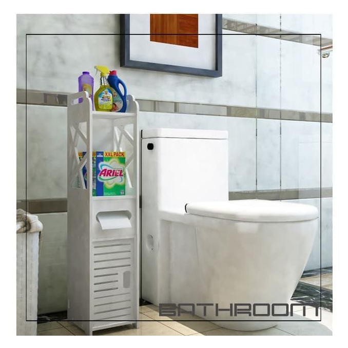 Lemari Kamar Mandi RAK TOILET SHAMPO SABUN TISSUE ALAT2 KAMAR MANDI