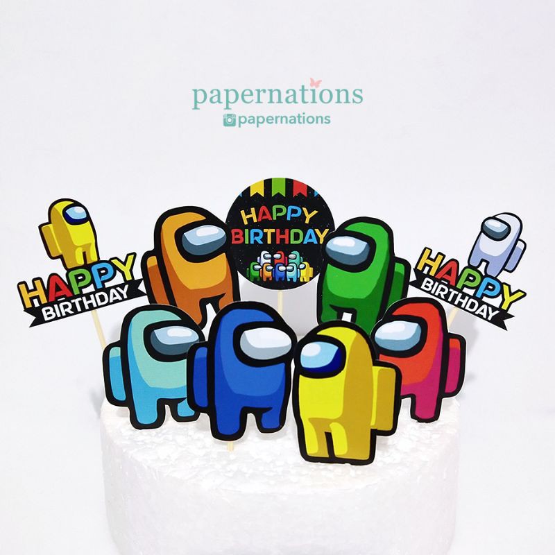 Cupcake Topper Among Us / Topper Among Us / Cake Topper Among Us