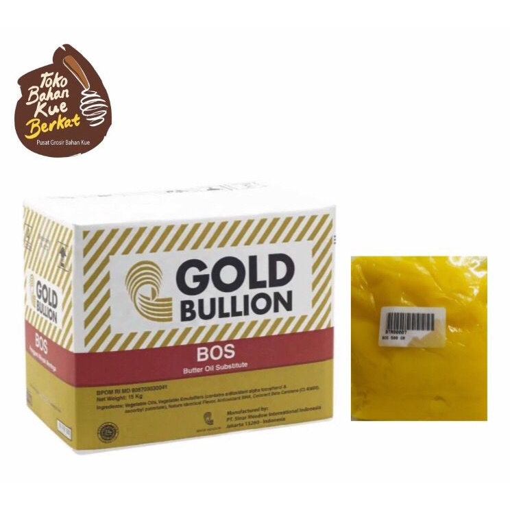 BOS Gold bullion Butter Oil Subtitute 15kg / ctn