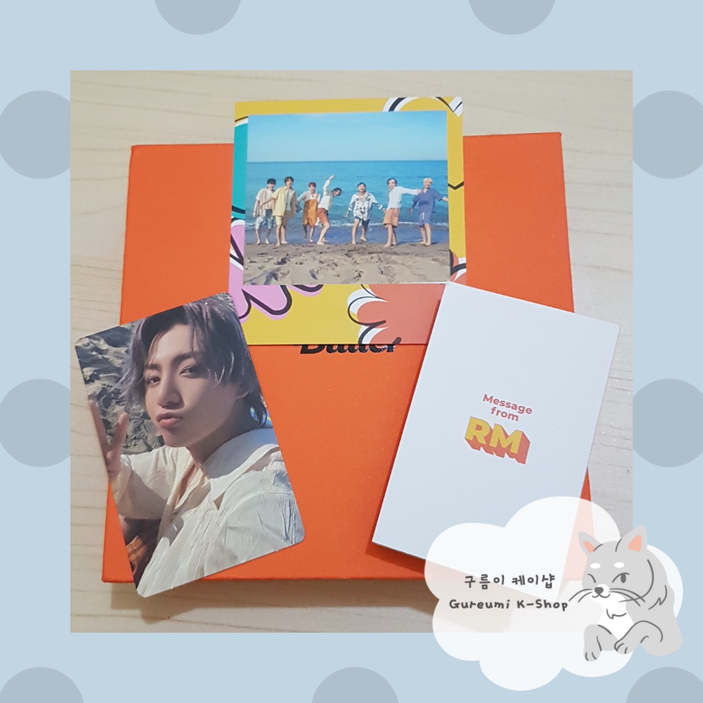 PC JUNGKOOK BTS (BUTTER - PEACHES) / Mesage card RM + Polaroid Unit BTS