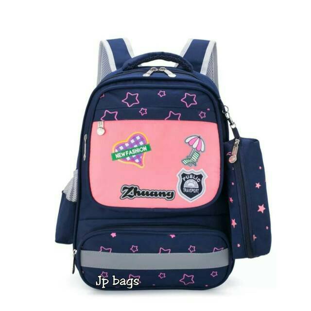 Ransel Yp uniqor Animasi/Motif udang/motif bintang/Tas sekolah TK/SD