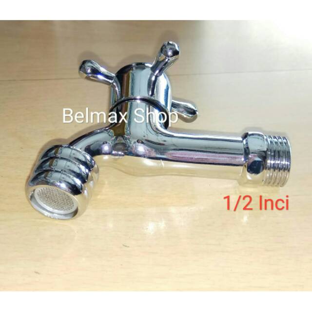 Keran Air Besi 1/2 Inci-Kran Air Besi Stenlis 1/2 Inch-Kran Besi 1/2 Inci-Kran Baling 1/2 Inci