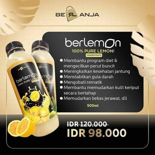 

BerLemon 500 ml 100% Pure lemon