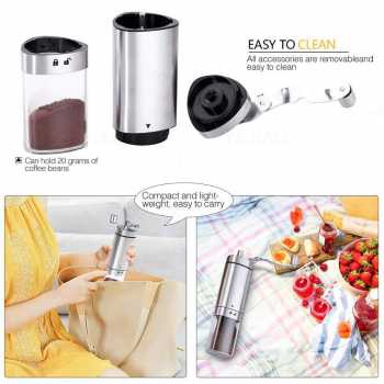 Murah Yajiao Alat Penggiling Kopi Manual Coffee Grinder Portable - EC03