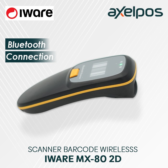 MX-80 1D/2D Pocket Portable Barcode Scanner Black USB+Bluetooh+2.4G