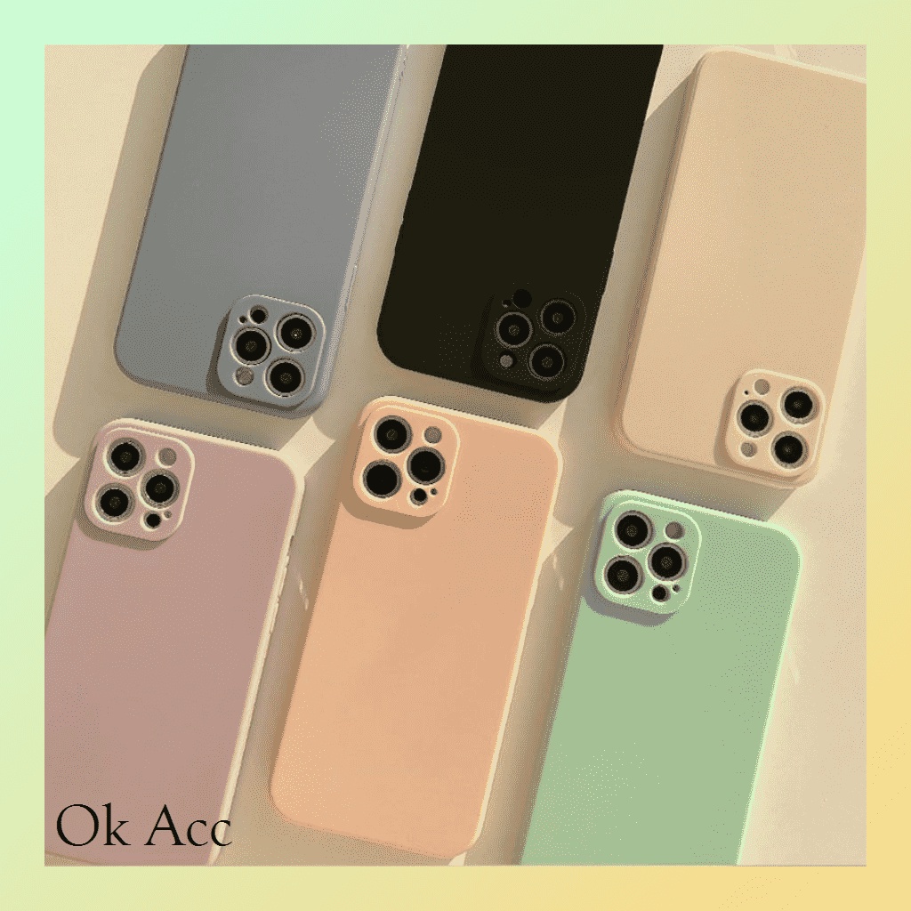 Softcase Doff Warna Macaron WM for Iphone 6 6s 6g 6+ 6s+ 7 8 7+ 8+ X Xs 11 12 13 14 14+ Plus Pro Max