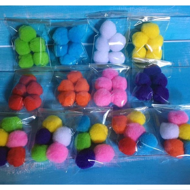 Pompom big 3cm / pom pom / pom-pom besar 3 cm