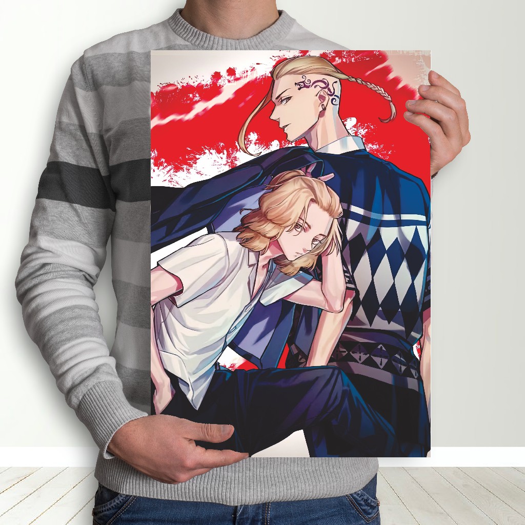 Poster Tokyo Revengers Anime - Size A3+ Takemichi Mikey Draken Baji Kazutora-11 Revengers