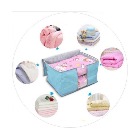 Storage Bag Selimut Baju / Keranjang Box Organizer 60x42x36